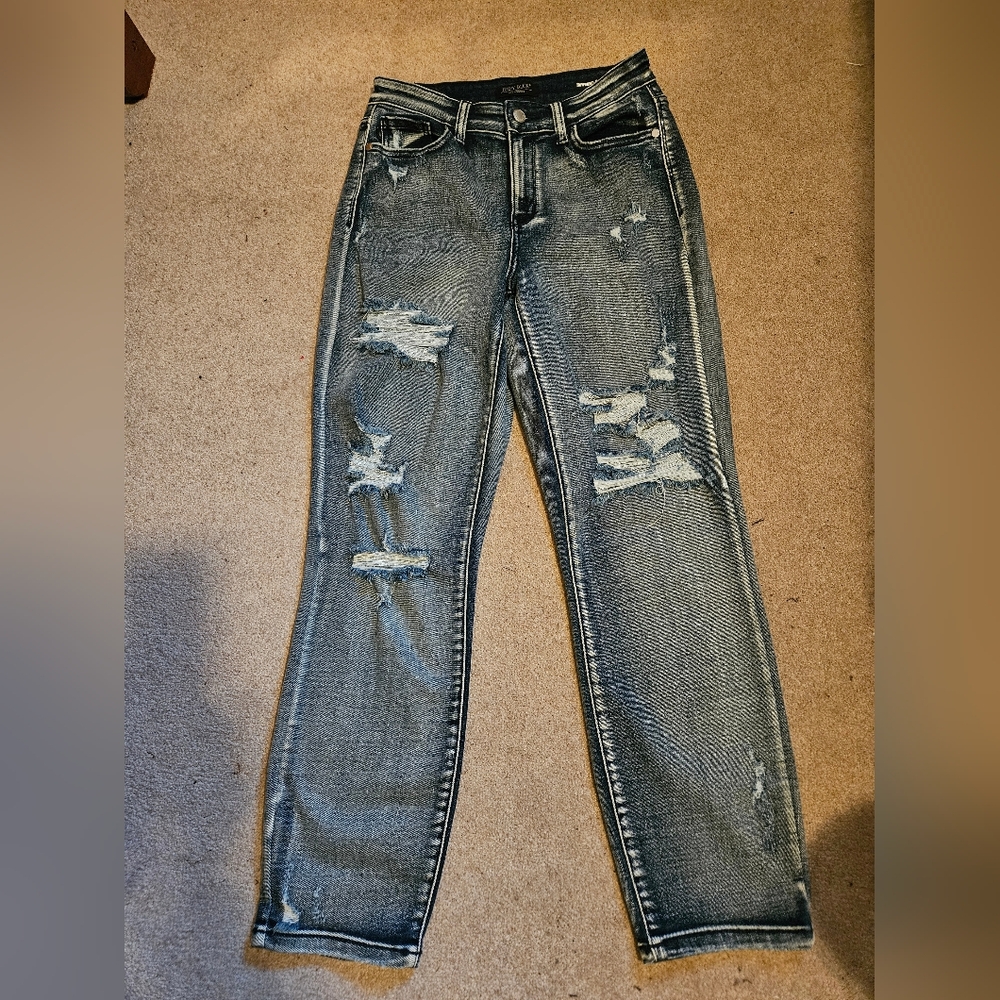 Judy Blue Distressed Blue Jeans Size 3/26